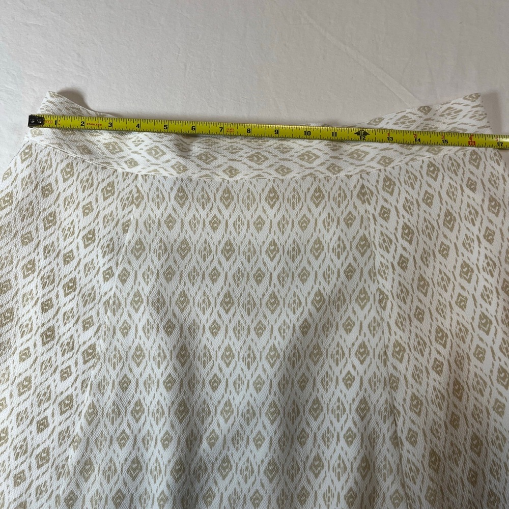 Pendleton White Beige Patterned Aline Linen Cotto… - image 2